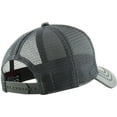 thumbnail image 4 of PU Leather Mesh Back Snapback Adjustable Baseball Cap, 4 of 5