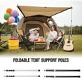 thumbnail image 6 of Tent Thicken Aluminum Alloy Tent Pole Adjustable Tent Support Rods Beach Shelter Tarp Awning Pole Replacement Poles Accessories For Camping Hiking Backpacking Tent, 6 of 7