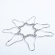 thumbnail image 4 of Paquete de 12 anillos de ducha de hierro, 12 piezas de ganchos para cortina de ducha para baño, 4 of 5