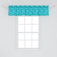 thumbnail image 2 of Ambesonne Sky Window Valance, Sketch of Seagulls Flying Free, 54" X 12", Sea Blue and White, 2 of 3