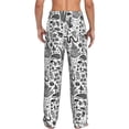 thumbnail image 3 of Uemuo Fall Forest Pattern Men's Wide Leg Palazzo Lounge Pants with Pockets Light Weight Loose Comfy Casual Pajama Pants-Large, 3 of 9