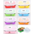 thumbnail image 2 of Wovilon Lunch Box With Spoon Silicone Folding Microwave Oven Portable Lunch Box Refrigerator Storage Box Fresh Keeping Box, 2 of 3