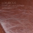 thumbnail image 6 of IULULU Set of 4 High-Back Dining Chair, PU Leather Elegant Design Home Kitchen Furniture, Solid Wood Legs, Brown, 6 of 8