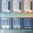 thumbnail image 5 of ANGELES HOME 30"x30" LED Mirrored Medicine Cabinet, Medicine Cabinets with Lights for Bathroom, Recessed or Surface Mount, Led Medicine Cabinet with Outlets & USB, Defogger, Dimmer, Double Open Door, 5 of 14