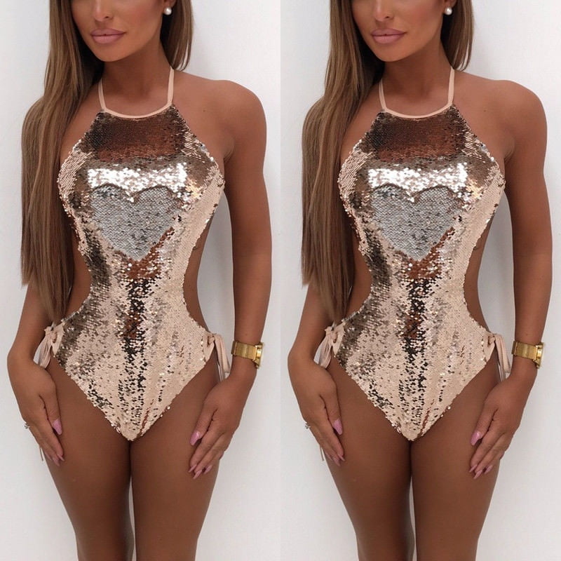 sequin bathing suit