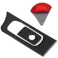 thumbnail image 4 of Glove Box Handle Trim Storage Box Handle Trim Storage Box Handle Decoration Car Interior Styling 2pcs Real Carbon Fiber Storage Box Handle Switch Trim Cover Auto Car Interior, 4 of 8