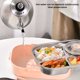 thumbnail image 4 of Fiambrera portátil de acero inoxidable 304 para niños, fiambrera Bento de cuatro compartimentos de 1,3 l con cuenco para sopa, palillos, cuchara rosa Jadeshay moderno, 4 of 5