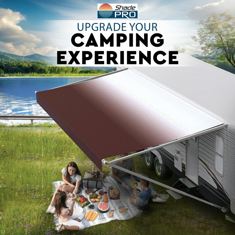 Buy RV Trailer 14' Awning Replacement Fabric Burgundy Fade Carefree RV 80146a00 I1854047