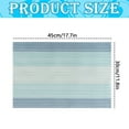 thumbnail image 2 of Heat-insulating and Anti-Scalding Coasters,Blue Gradient Striped Woven Placemat Washable Table Mat for Kitchen/Dining Table Decoration, 2 of 2