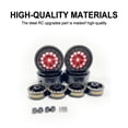 thumbnail image 3 of serony RCGOFOLLOW Aluminum Alloy Shock-proof Metal Wheel Rims Rc Metal Wheel Rims For 1/24 Rc Metal Wheel Rims Axial SCX24 Red, 3 of 6