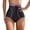 Z53-Purple, variant on Womens Ladies High Waisted Shapewear Plus Size Body Shaping Underwear Tummy Control Color Block Breathable Panties