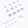 thumbnail image 2 of Uñas postizas acrílicas brillantes para pedicura, cuadradas, para mujeres y niñas, 24 unidades, 2 of 3