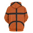 thumbnail image 3 of Basketball Men's Women Vintage 3D Hooded Sweatshirt - All-Season Loose Fit Streetwear, 3 of 6