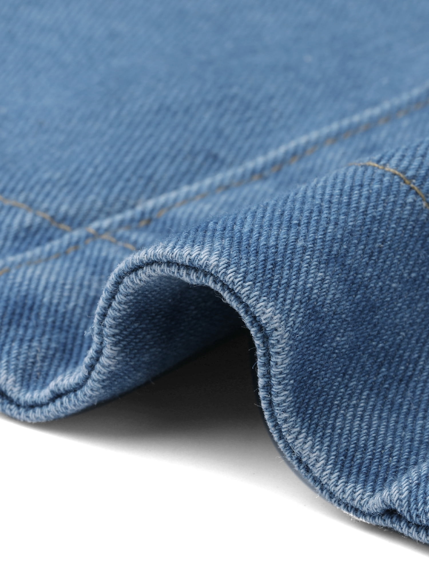 DARING DIVA Women's Collarless Button Down Sleeveless Denim Vest Top S Blue