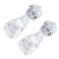 thumbnail image 3 of Manual Grinder, Non Slip Adjustable Transparent  Pepper Grinder 2Pcs Acrylic Material  For Restaurant For Barbecue For Kitchen 6in, 3 of 8