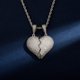 thumbnail image 2 of Collar a juego, regalo de medio corazón magnético, colgante sencillo para parejas, cadera 54x41mm, 2 of 8