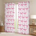 thumbnail image 2 of Manfei Lovely Bow Blackout Curtains Set of 2 (52x84 Each),Cartoon Bow Tie Window Curtains,Light Pink Curtains and Drapes For Kids,Breathable Home Decor, 2 of 6