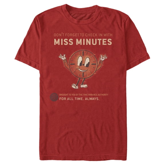 Men's Marvel Loki Miss Minutes Check In  Graphic Tee Red 2X Large