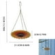 thumbnail image 3 of Bird Feeder Iron Metal Circular Hanging | Window Mount Durable Outdoor Bird Feeding Station | Courtyard Home Decor | Sturdy Weatherproof | 35x21.5x2cm, 3 of 6