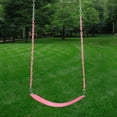 thumbnail image 3 of Gorilla Playsets Deluxe Swing Belt for Backyard Swing Sets -  Cotton Candy with Pink Chains, 3 of 3