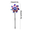 thumbnail image 3 of Iamnij American Flag Themed Orchard Garden Rotating Bird Scaring Windmill Plastic, 3 of 8