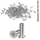 thumbnail image 1 of Paquete de 70 fundas protectoras de acero inoxidable para barandillas de cables de 1/8", 5/32" o 3/16"., 1 of 6