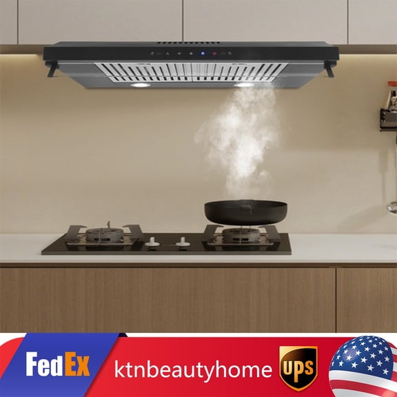 30" Under Cabinet Range Hood 900 CFM, Dual Motor Stainless Steel Kitchen Vent