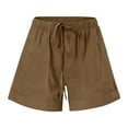 thumbnail image 7 of FNFYFH Womens Summer Causal Shorts Comfy Drawstring Elastic Waist Pants with Pockets Breathable Cycling Runnig Athletic Shorts for Women 2025 Loose Fit Lightweight Home Shorts Prime Clearance Deals, 7 of 7