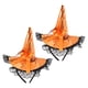 thumbnail image 1 of 2 piezas de sombrero de Halloween diadema de bruja disfraz de fiesta de disfraces gorro de lentejuelas de encaje fruncido para decoración naranja, 1 of 5