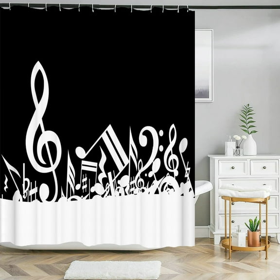 Music Rock Guitar Shower Curtains Modern Bathroom Curtains 3d Printed ration Wat