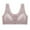 Khaki, variant on Diufon Front Clasp Bras for Women Underwireless Comfy Bras Solid Color Full Coverage Bras