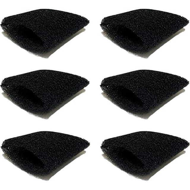 Filtro de copa del tanque de recuperación de espuma del extractor nispira compatible con la aspiradora Hoover Steamvac Serie F5800. En comparación con la parte 440007364. 6 paquetes Nispira F5800