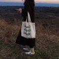 thumbnail image 1 of Canvas Bag Shoulder Handbag Large Capacity Tote Bag Student Book Class Messenger Bag, 1 of 6