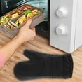 thumbnail image 5 of HengDidi High Temperature Resistant Silicone Oven Mitts for Baking, Cooking, Microwave, Soft Comfortable Heat Insulation Gloves, Easy to Clean Kitchen Safety Tool, 5 of 7