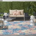 thumbnail image 2 of Nourison Sun N' Shade Indoor/Outdoor Modern Floral Blue 7'9" x 10'10" Area Rug, Easy Clean, Eco-Friendly, Bed Room, Living Room, Dining Room, Hallway, ()8' x 11'), 2 of 10