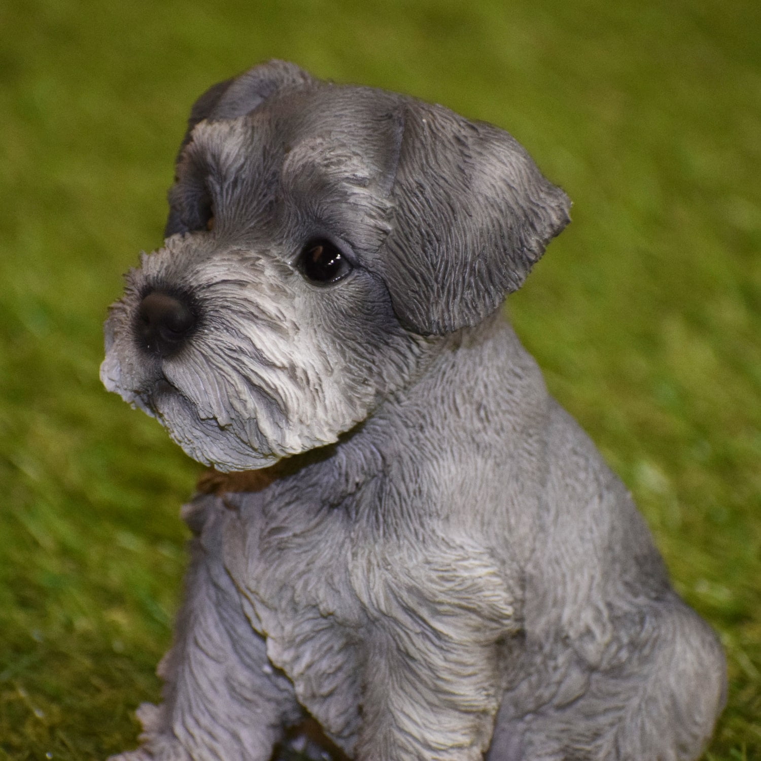 Garden Decor Animal Statue Schnauzer Puppy - Technical View