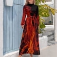 thumbnail image 4 of Vestido largo de fuego vestidos de noche de lujo para mujeres 2024 Vestidos largos con velo, 4 of 5
