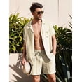 thumbnail image 2 of Conjunto De Camisa Para Hombre Casual Vacaciones Playa Moda, 2 of 7
