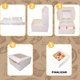 thumbnail image 4 of Paquete de 50 Cajas de para Postres con Tapa Transparente, cajas individuales para cupcakes de 16*16*7.5cm, cajas de galletas kraft cajas de golosinas para Dulces para Pasteles, Con pegatinas y cintas, 4 of 7