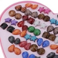 thumbnail image 4 of 36 pares de aretes perfecl Resina multicolor, 4 of 8