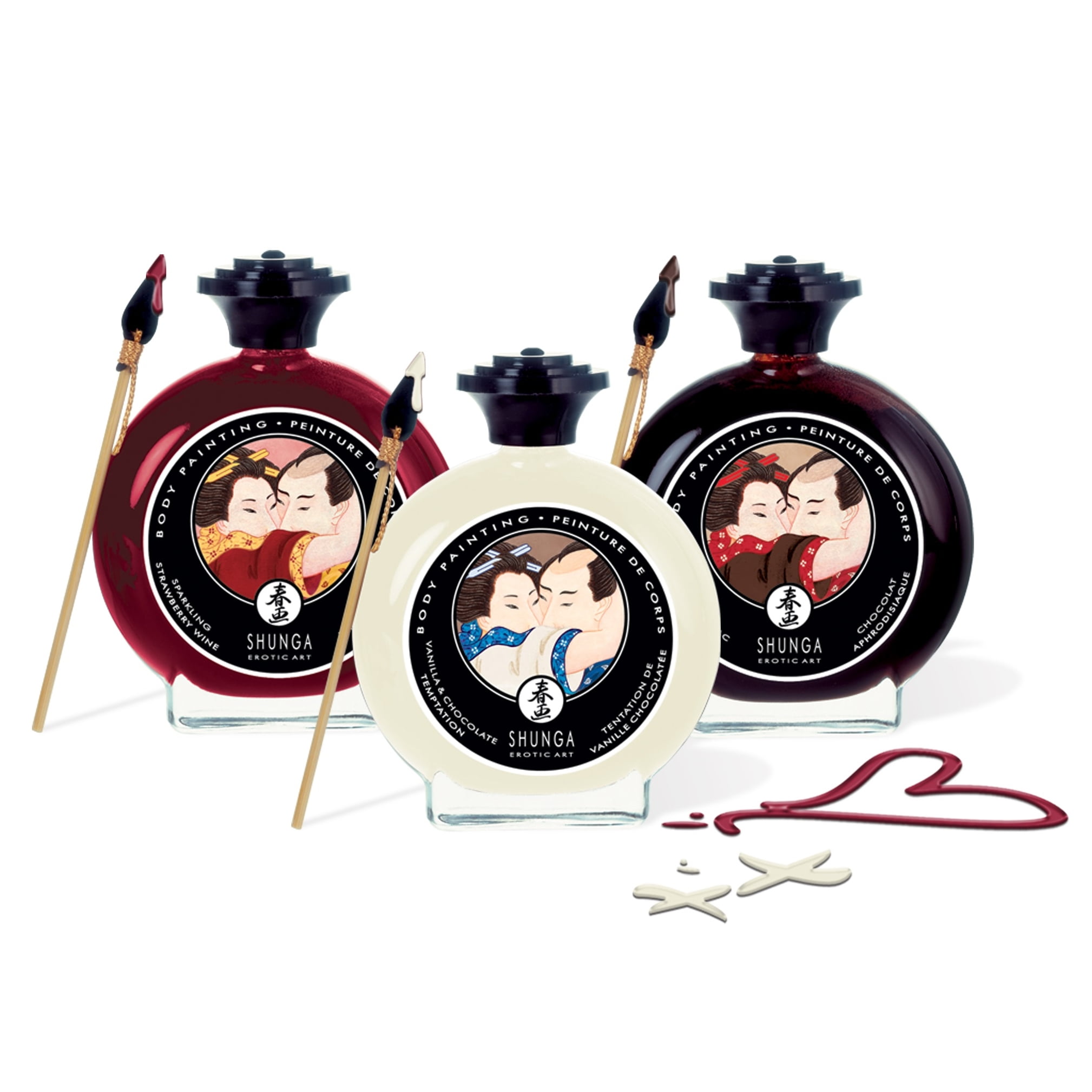 SHUNGA Body Paint Flavored & Edible Drawing Massage Oil