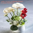 thumbnail image 4 of Fleurs Artificielles Branches Rouges et Baies Salon Table à Manger Décoration Maison Fleurs avec Branches Style Ambiance Festive Plante Verte Accessoires Bouquet de Roses Artificielles Arrangement Floral en Soie Maison, 4 of 4