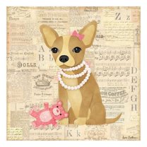 Oopsy Daisy's Chihuahua Girl Canvas Wall Art, 10x10