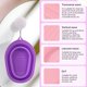 thumbnail image 4 of Alfombrilla de limpieza de brochas de maquillaje, limpiador de brochas cosméticas de silicona, cuenco de limpieza para brochas de maquillaje, esponja de maquillaje, 4 of 8