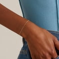 thumbnail image 3 of Turandoss S925 Sterling Silver Bracelet for Women Solid 14K Gold Plated Satellite Bead Chain Bracelets 6.5/7/7.5/8/8.5/9 inches Trendy Jewelry Valentine's Day Birthday Gifts for Women, 3 of 8