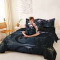 thumbnail image 3 of Metsweet Dark Dragon Twin Bedding 7-Piece, Gothic Animal Bedding Comforter Set, Black Red Gray,Black Reversible, 3 of 6