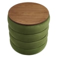 thumbnail image 4 of Ottoman Accent Chair, Green, Velvet, Living Kitchen Cafe Bistro Hospitality Restaurant, Modern Contemporary Boutique HB36660, 4 of 9