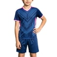 thumbnail image 5 of Letdown Outfit Sets for Boys Kids Sports Short Sleeve Training With Football Theme Breathable Athletic Youth Team Practice Party Photography Clothes Daily Comfort Wear Summer Outfits for Kids, 5 of 8