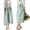 01 - Turquoise, variant on Fiykzur Cotton Linen Cross Back Apron for Women with Pockets for Painting Gardening Yellow with Waist Ties