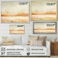 thumbnail image 4 of Designart "Beige Horizon In Minimalist Mountains I" Landscape Mountains Floater Framed Wall Art Living Room, 4 of 5
